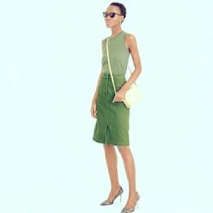 J. Crew Cotton A-line Skirt, size 10